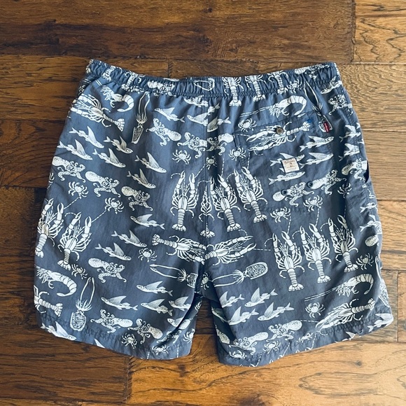 Tommy Bahama Paradise Nation premium lined swim trunks pockets 6" inseam M blue - Picture 3 of 14